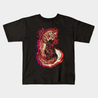 Neotraditional Fox Kids T-Shirt